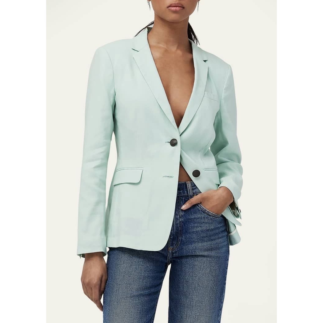 Rag & Bone Razor Linen Blazer Size 12 New With Tags